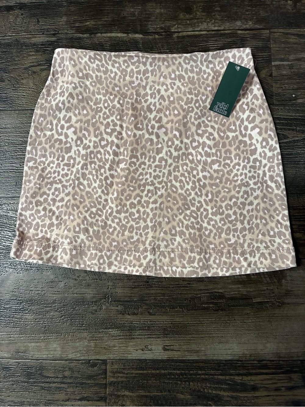 wild fable Pink & Beige Leopard Print Mini Skirt